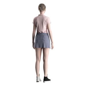 เสื้อโปโลกอล์ฟผู้หญิง แขนสั้น แห้งเร็ว ชุดกีฬา ดีไซน์สีตัดต่อ ระบายอากาศได้ดี ผลิตจากโพลีเอสเตอร์ เหมาะสำหรับเล่นเทนนิสกลางแจ้งและสวมใส่ลำลอง - Product Image 4