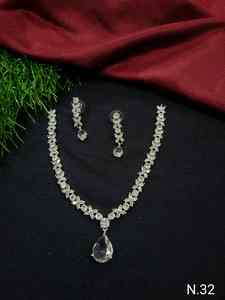 Conjunto de Collar de Novia con Diamantes Americanos, Joyería de Boda de Alta Calidad, Tendencia 2026, Aretes Chapados de Lujo, Estilo Clásico - Product Image 2