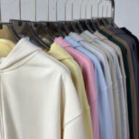 Sweat à capuche zippé double épaisseur 400g en molleton pour homme, 100% coton, motif uni, coupe longue et ample, anti-plis, numérique