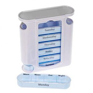 14-Slot Weekly Pill Case Day & Night Medication Storage Organizer - Product Image 2
