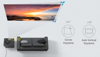 Nouvelle conception pour U30 Pro, projecteur mobile de poche intelligent Android DLP 3D 4K, cinéma maison, haut-parleurs intégrés