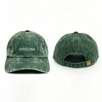 Gorra de Papá Personalizable con Logotipo Bordado, 100% Algodón, Estilo Vintage Lavado, con Correa Ajustable