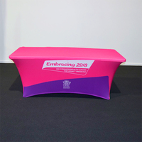 Housse de table ajustée en spandex pour stand de salon professionnel