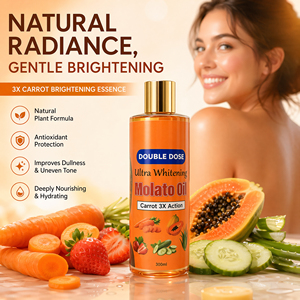 Aceite Esencial Corporal Blanqueador Ultra Doble Dosis a Granel con Aceite Orgánico de Molato, Zanahoria, Papaya y Vitamina C para una Acción <span class=keywords><strong>3X</strong></span> más Potente en el Aclaramiento de la Piel - Product Image 5