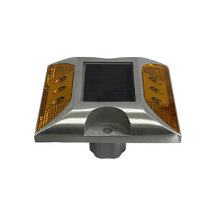 Reflectores de Aluminio para Seguridad Vial IP68, Ojos de Gato, Marcadores de Pavimento, Impermeables, Solares, LED, Ojos de Gato Intermitentes, Tachuelas Reflectantes para Carretera - Product Image 1