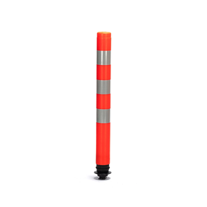 Délilinéateur en caoutchouc de poteau d'avertissement de trafic flexible en PE réfléchissant de 1070mm pour des produits de sécurité routière améliorés - Product Image 3