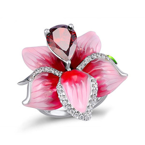 Anello Tono Rosa per Donne, Gioiello Elegante e Creativo Scintillante, Vendita all'Ingrosso - Product Image 1