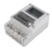 Compteur d'énergie actif numérique postpayé de haute qualité Compteur d'énergie bidirectionnel monophasé avec protocole Rs485 Modbus