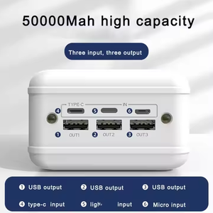 Ym500 thiết bị điện tử ngoài trời sạc nhanh ngân hàng điện sạc di động PowerBank 50000mAh - Product Image 6