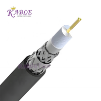 Cable Coaxial KableTex de Alta Calidad, 75 Ohmios, RG6, 305 Metros de Longitud, Conector F, Blindaje Cuádruple, Cobre Sólido, PVC, Comunicación