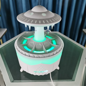 Difusor de Aroma Humidificador Inteligente LED con Diseño de Gota de Agua y Nube de Lluvia para el Hogar, Capacidad de 350 ml, Experiencia de Relajación Definitiva - Product Image 2