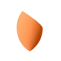 Weicher, umweltfreundlicher, hautfreundlicher Foundation-Schwamm, Make-up-Blender, latexfrei, mit individuellem Logo, schwarz-orange, Tropfenmuster
