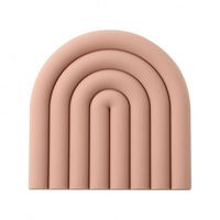 Set de table en silicone résistant à la chaleur, motif vague irrégulier, couleur arc-en-ciel, pour cuisine et salle à manger