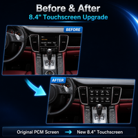 Autoradio Android 8,4 pouces 8 cœurs avec écran tactile pour Panamera 2010-2016, GPS intégré pour montage sur tableau de bord, garantie 1 an