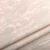 Tissu de doublure jacquard brocart bicolore anti-boulochage à motif floral Pipa pour manteau, veste et robe