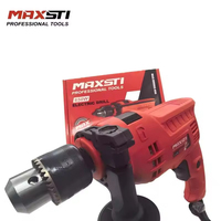 Perceuse à percussion électrique filaire MAXSTI avec logo personnalisé, moteur haute puissance 650W, perceuse à percussion portable, perceuse électrique pour la construction domestique