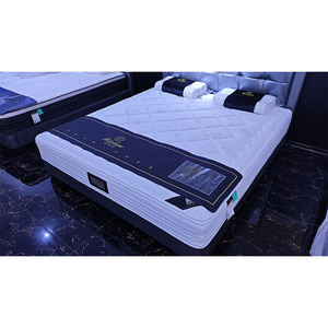 Chine Usine En Gros Durable Moderne Hôtel Chambre Grand Lit Mousse À Mémoire De Forme Argent Tissu Matelas À Ressort - Product Image 2