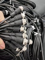 Câble de capteur économique IEC M12, code A, mâle/femelle, droit/angulaire, étanche IP67, 3/4/5 broches