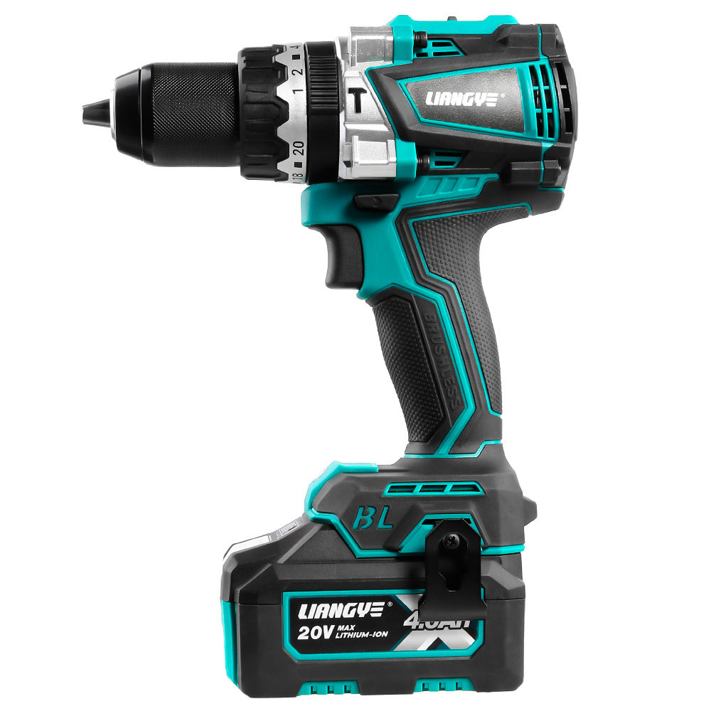 Brushless Cordless Drill 120Nm Variable Speed Impact Tool