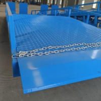 Rampe mobile hydraulique en acier inoxydable Lemax LDR10 8 tonnes 10 tonnes avec garde-corps de 1100 mm pour points de chargement et de déchargement temporaires