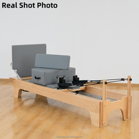 Reformer de Pilates Commercial Réglable avec Cadre en Bois d'Érable et Ressorts en Fil de Piano Allemand – Idéal pour Studio de Pilates Professionnel et Bien-être Corporel