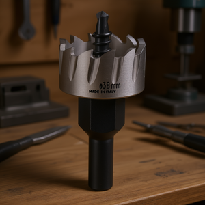 Scie cloche HSS Ttake 38 mm fabriquée en Italie pour le perçage du bois et du métal - Product Image 3