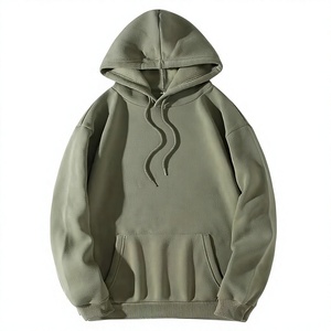 Sweat à capuche zippé en gros, coupe ample, avec logo brodé personnalisé pour les marques de streetwear américaines - Product Image 1