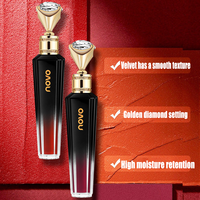 Rouge à lèvres liquide de luxe effet diamant, sans cruauté, longue tenue, waterproof, gloss minéral avec étiquetage de haute qualité pour le maquillage