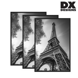 Cadre Photo à Pression en Plastique Noir DX Designs pour Affiche, Logo et Taille Personnalisés, à Suspendre au Mur pour Affichage en Galerie - Product Image 1