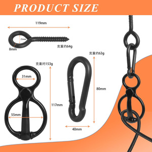 Anillo <span class=keywords><strong>de</strong></span> Amarre Magnético <span class=keywords><strong>para</strong></span> <span class=keywords><strong>Caballos</strong></span> con Perno <span class=keywords><strong>de</strong></span> Ojo y Cierre Rápido, Evita que los <span class=keywords><strong>Caballos</strong></span> se Retractillean, Accesorio <span class=keywords><strong>de</strong></span> Equitación Resistente <span class=keywords><strong>de</strong></span> Acero Inoxidable - Product Image 5