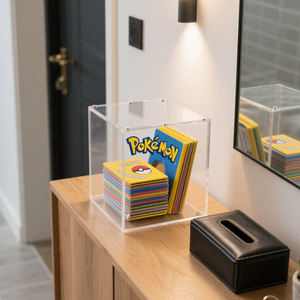 Vente en gros <span class=keywords><strong>Booster</strong></span> Box Case Acrylique Display Holder Pour <span class=keywords><strong>Magic</strong></span> The Gathering <span class=keywords><strong>Collector</strong></span> 8mm 5mm Thick Clear Case - Product Image 4
