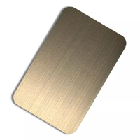0.6mm d'épaisseur ss 304 noir Bronze or brossé ligne de cheveux décorative croix 4x8 miroir de dîner feuilles d'acier inoxydable 0.5mm 1.6mm