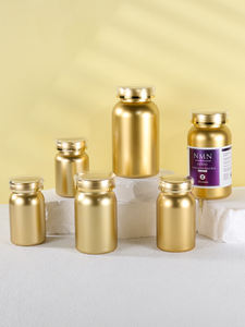 80 100 120 150 225 275 mlゴールデンカラーカスタムロゴカプセルピルボトルスクリューキャップ付きシールガミー包装低MOQ - Product Image 4