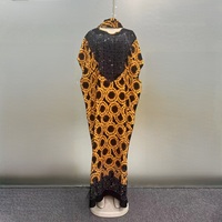 Nouvelle Robe Femme Africaine Imprimée Été 2025, Style Ethnique Moyen-Oriental, Ample, avec Bandeau Orné de Strass et de Broderies Industrielles