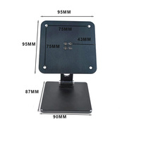 POS Pivotant Carte De Crédit Personnalisé Stand En Alliage D'aluminium Réglable Pos Tablette Stand Pos Stand pour 75*75MM Vesa