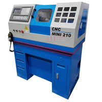 Petit tour CNC pour utilisation en métal, mini tour CNC210 pour utilisation en laboratoire