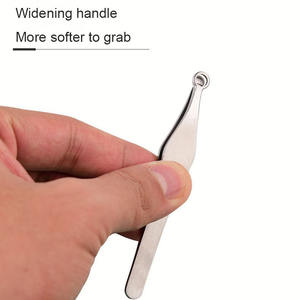 Nieuwste Ronde Tip Veiligheid Gezicht Pincet Rvs Neus Haar Verwijderaar Haar Pincet Met Hoge Precisie - Product Image 4