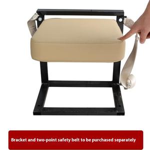 Asiento plegable <span class=keywords><strong>de</strong></span> retorno automático al por mayor, asientos <span class=keywords><strong>de</strong></span> <span class=keywords><strong>salto</strong></span> <span class=keywords><strong>de</strong></span> cuero PU <span class=keywords><strong>de</strong></span> 46CM con cinturones <span class=keywords><strong>de</strong></span> seguridad <span class=keywords><strong>de</strong></span> dos puntos para ambulancia, tren, RV - Product Image 5