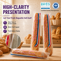 Sacs d'emballage pour pain grillé en plastique de qualité alimentaire certifiée FDA, sacs à soufflet personnalisés imprimés en BOPP micro-perforé