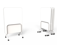 Cloison mobile moderne OMNI et séparateur de bureau portable avec tableau blanc pour espace de travail collaboratif