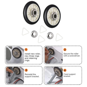 Kit <span class=keywords><strong>de</strong></span> rodillo <span class=keywords><strong>de</strong></span> tambor <span class=keywords><strong>de</strong></span> <span class=keywords><strong>secadora</strong></span> 349241T-Ajuste exacto para secadoras <span class=keywords><strong>de</strong></span> <span class=keywords><strong>ropa</strong></span> W-hirlpool 337089 SEARS-Reemplaza: AP3098345, - Product Image 5