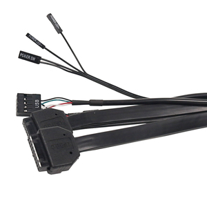 Boîtier d'ordinateur Panneau frontal Double USB 2.0 1 à 4 ports USB 3.0 Carte mère Panneau de châssis Montage sur panneau Câble d'extension Lecteur de <span class=keywords><strong>disquette</strong></span> - Product Image 3