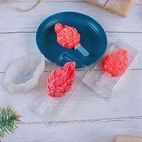 Outils de moule à gâteau pour crème glacée et mousse-Pitaya Silicone Popsicle Maker Mold