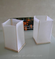 Lanternes flottantes chinoises en bois personnalisées avec impression, 15*15*25 cm, pour fêtes et événements (vente en gros)