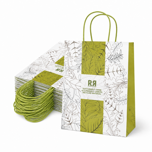 New Arrival <b>Biodegradable</b> Food Grade Custom Dimension Handheld <b>Paper</b> Bag - Product Image 3