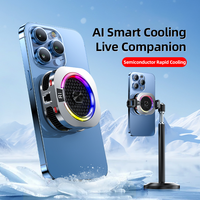 Radiateur de téléphone à semi-conducteurs AntarcChill 25W, refroidissement haute puissance, conception à clip magnétique, 100 vitesses de vent réglables, lumière RGB