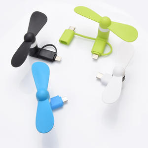 2024 <span class=keywords><strong>2</strong></span> in 1 Mini seyahat taşınabilir şarj edilebilir cep telefonu Fan el Mini Fan için tip-c Android mikro USB - Product Image 6