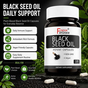Private Label Shecome Black <b>Seed</b> Oil Supplement Manufacturer Cold Pressed Improve respiratory health 120 Black <b>Seed</b> Oil Capsules - Product Image 3