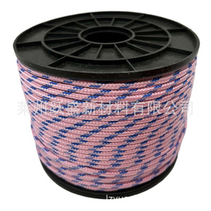Cuerda trenzada de polipropileno multifilamento de 4 mm de colores, cuerda trenzada de PP, cuerda de tracción, cuerda de núcleo hilado, 100 unidades, directo de fábrica - Product Image 4