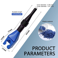 Kit d'entonnoir à huile pliable mains libres en PP souple, couleur personnalisée, avec taille sur mesure pour le remplissage et le vidage de carburant automobile